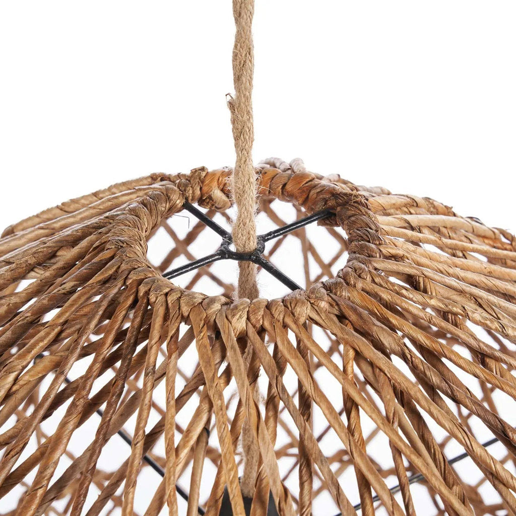 Abat-jour de suspension Xiomara en feuille de bananier 20 cm, vue 4
