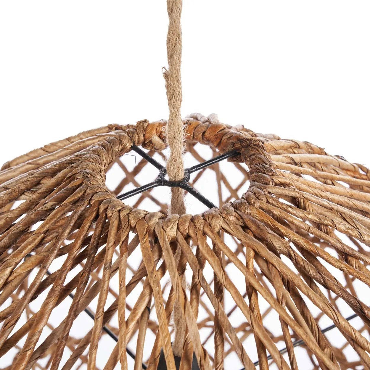 Abat-jour de suspension Xiomara en feuille de bananier 20 cm, vue 4