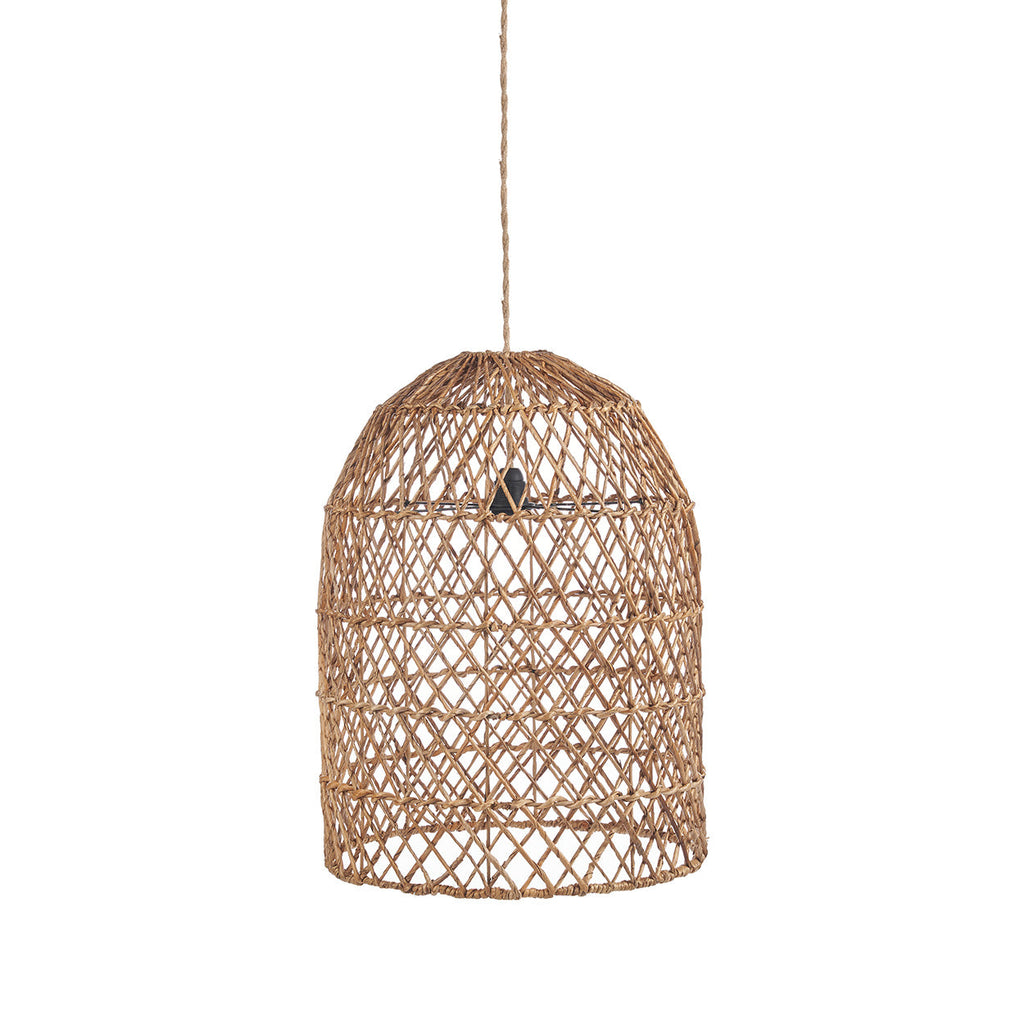 Abat-jour de suspension Xiomara en feuille de bananier 20 cm
