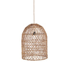 Abat-jour de suspension Xiomara en feuille de bananier 20 cm