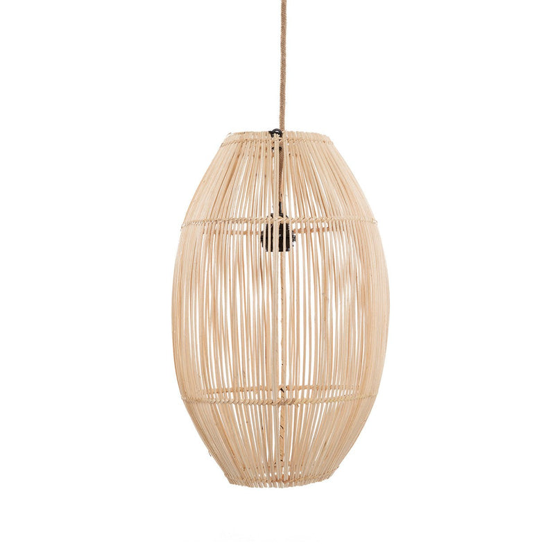 Dimensions Hanglampenkap Zuri in natuurlijk rotan 30 cm