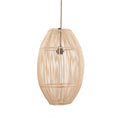 Abat-jour de suspension Zuri en rotin naturel 30 cm