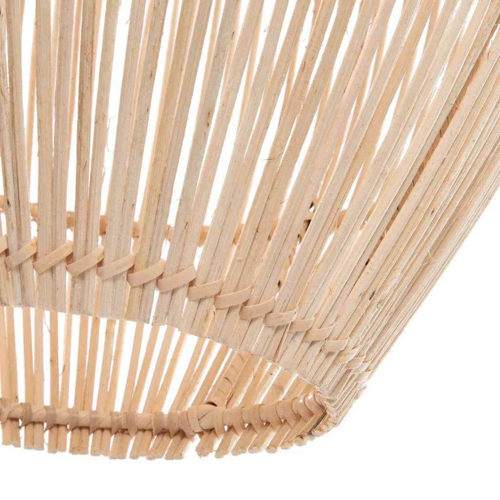 Abat-jour de suspension Zuri en rotin naturel 35 cm, vue 5