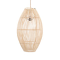 Abat-jour de suspension Zuri en rotin naturel 35 cm
