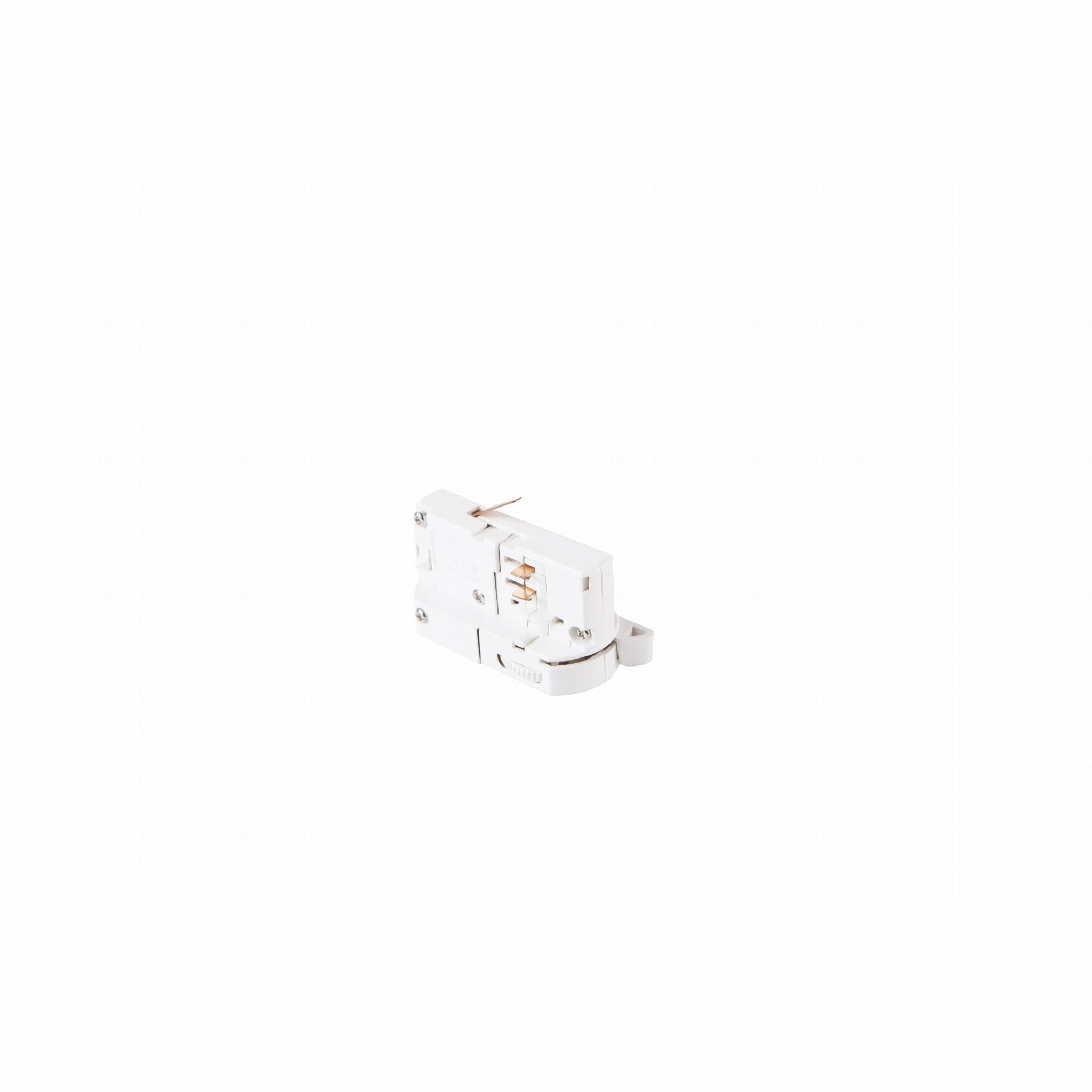 Adaptateur pour suspension sur rail triphasé blanc