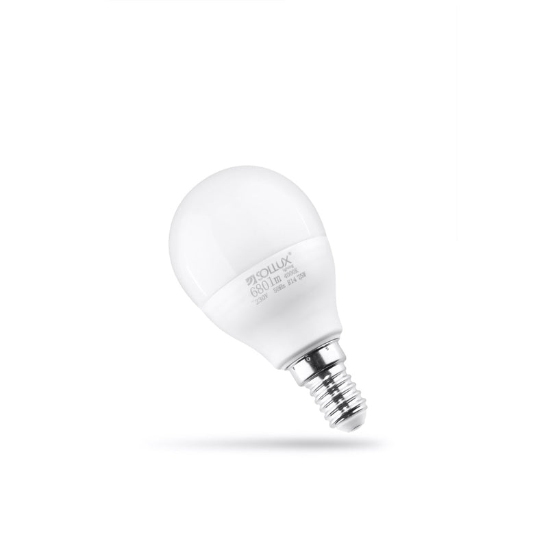 Dimensions Ampoule LED E14 blanc neutre 4000K 7,5W 680lm