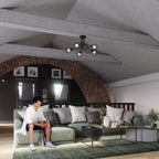 Applique Artemis noir en situation sur un mur