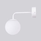 Applique Astral 1 boule opale acier blanche G9, détail