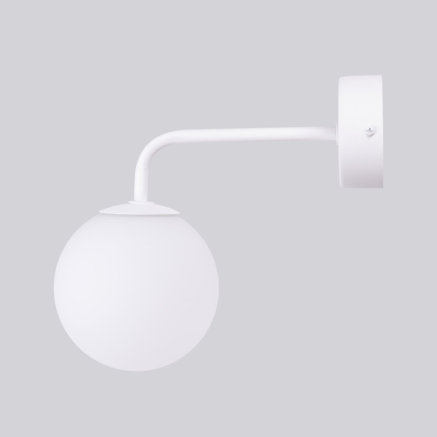 Applique Astral 1 boule opale acier blanche G9, détail
