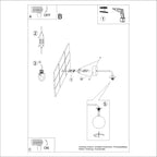 Notice de montage : Applique Astral 1 boule opale acier blanche G9