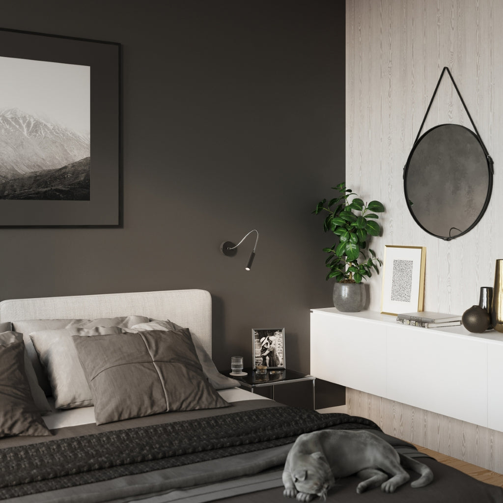 Applique Axil noire dans un intérieur contemporain