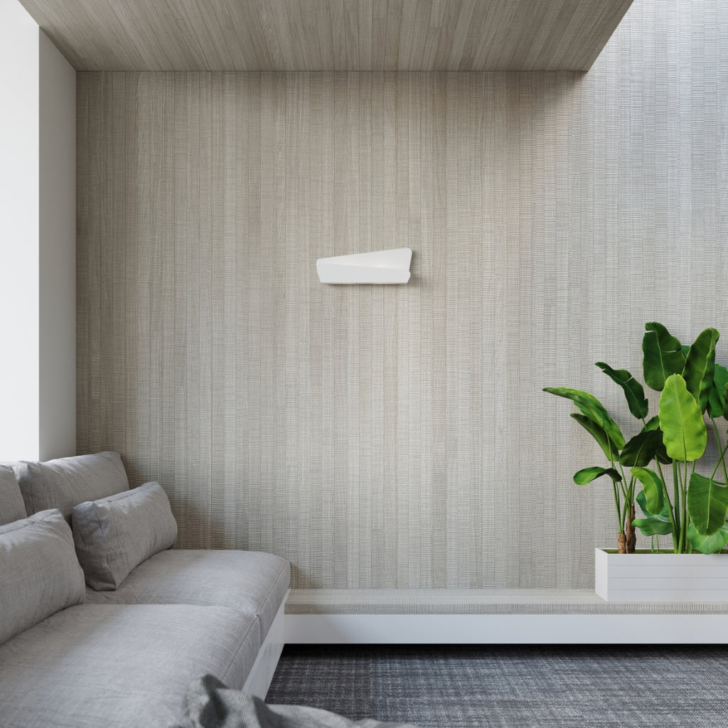 Applique Bascia acier blanc dans un intérieur contemporain