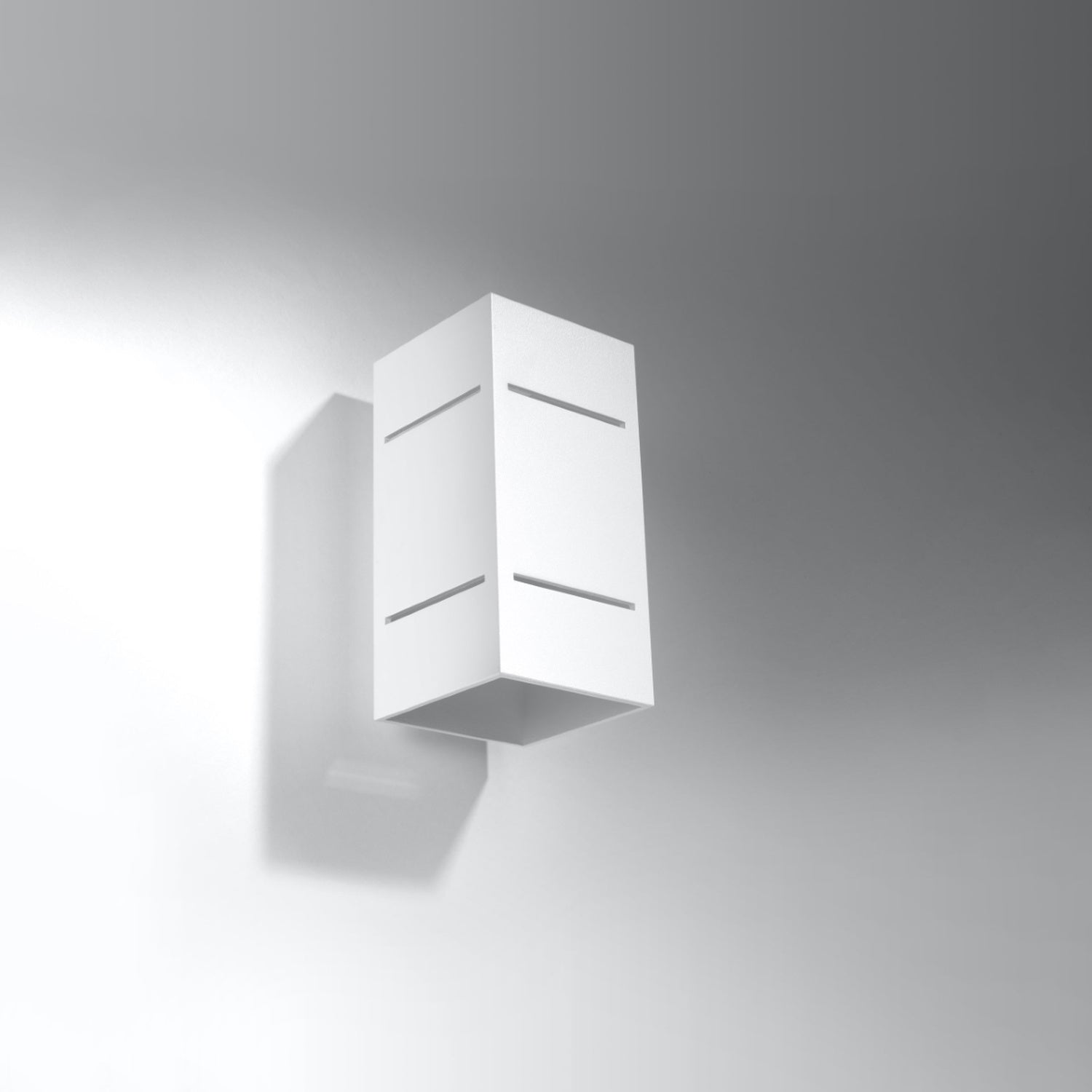 Applique Blocco aluminium blanc G9, vue de profil
