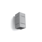 Applique Blocco aluminium gris G9, vue de profil