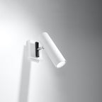 Applique Direzione acier blanc GU10, vue de profil