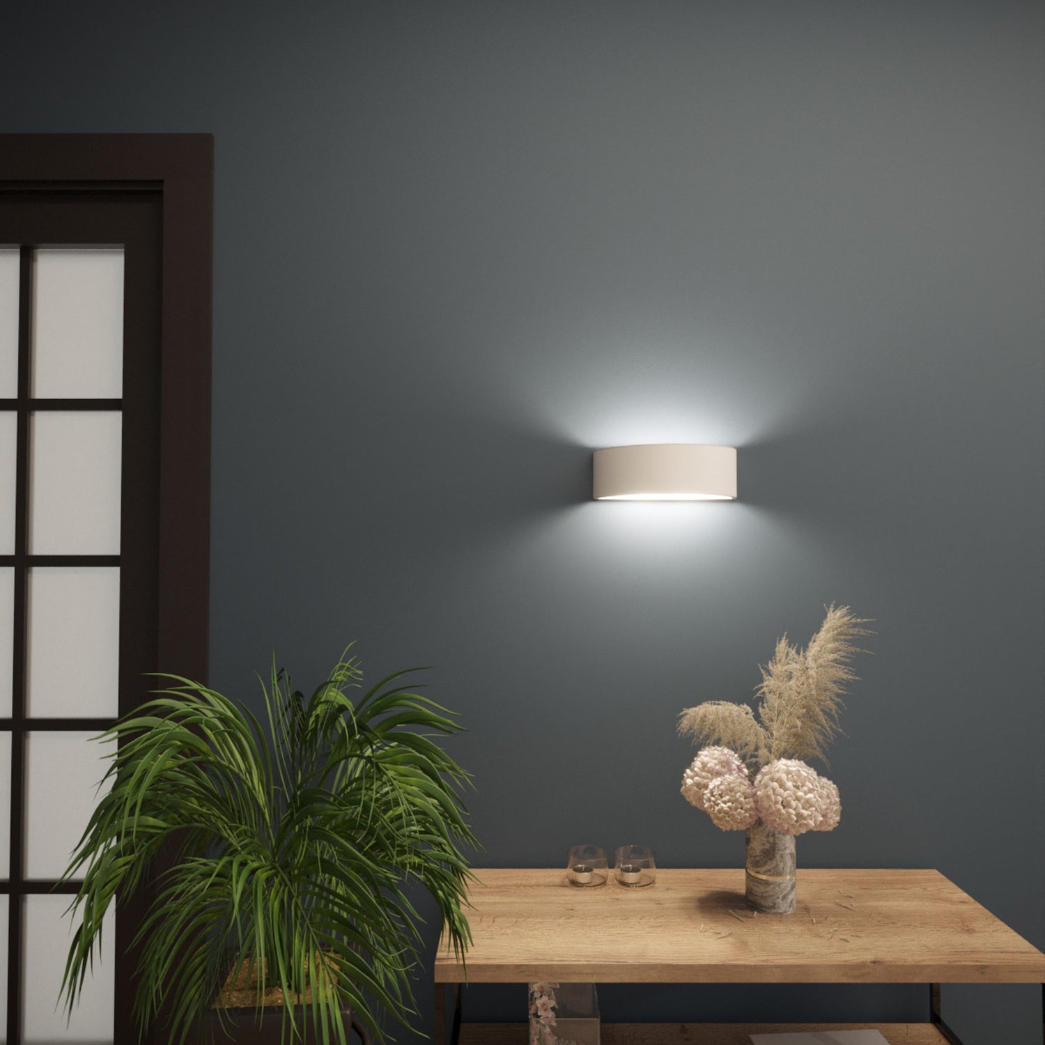 Applique Atena 20 céramique blanche E27 en ambiance