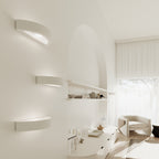 Applique Atena 30 céramique blanche E27 en situation dans un intérieur