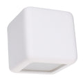 Applique en céramique Nesta blanche à peindre, cube, vue de face