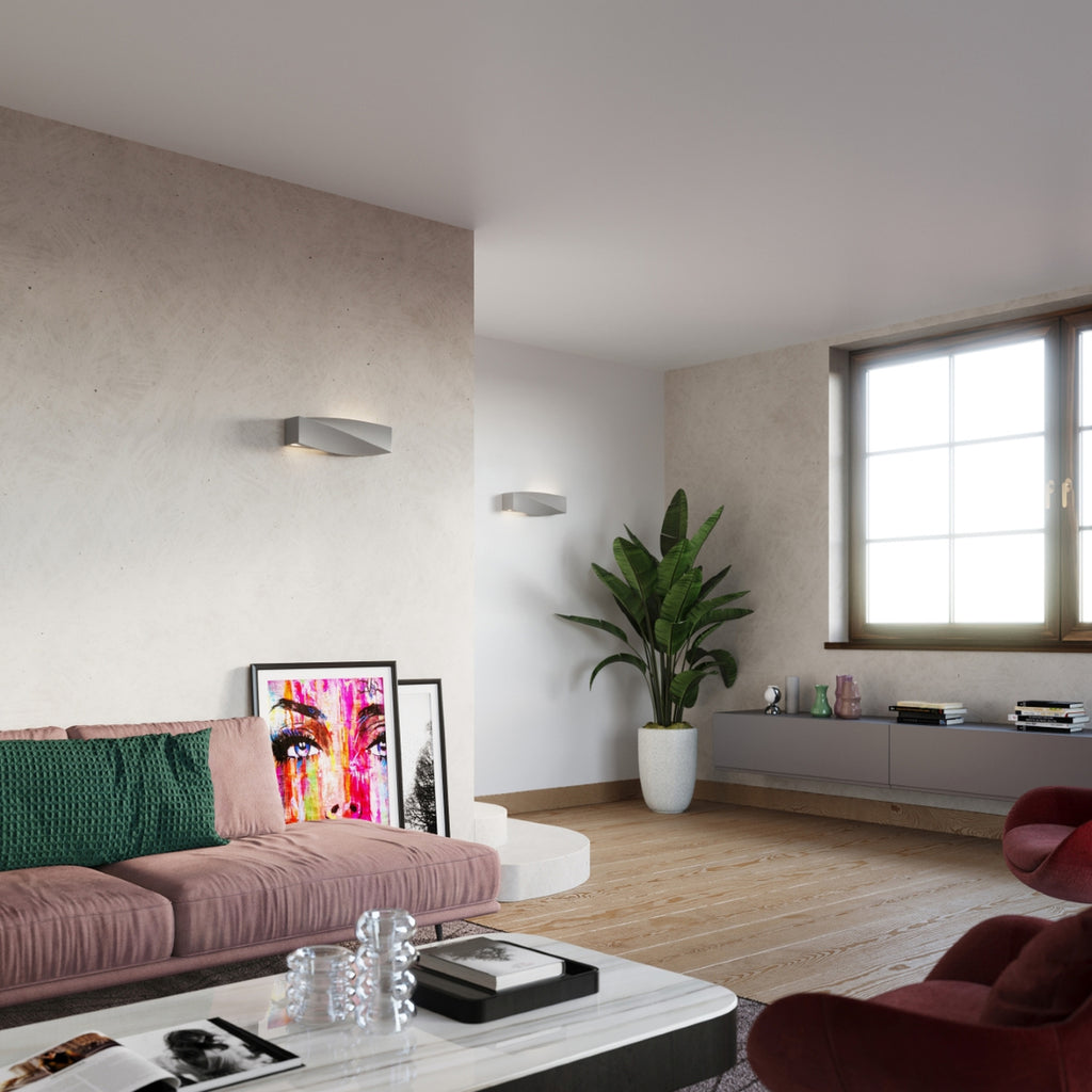 Applique Sigma en céramique grise dans un intérieur contemporain