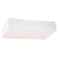 Applique en céramique Taugan blanche à peindre, forme rectangulaire, vue de face
