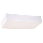 Applique en céramique Taugan blanche à peindre, forme rectangulaire, vue de face