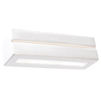 Applique en céramique Vega Line blanche, bloc allongé avec fente