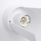 Applique Flash métal blanche E27 dans un intérieur