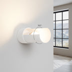 Applique Flash métal blanche E27, détail