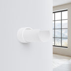 Applique Flash métal blanche E27 de profil