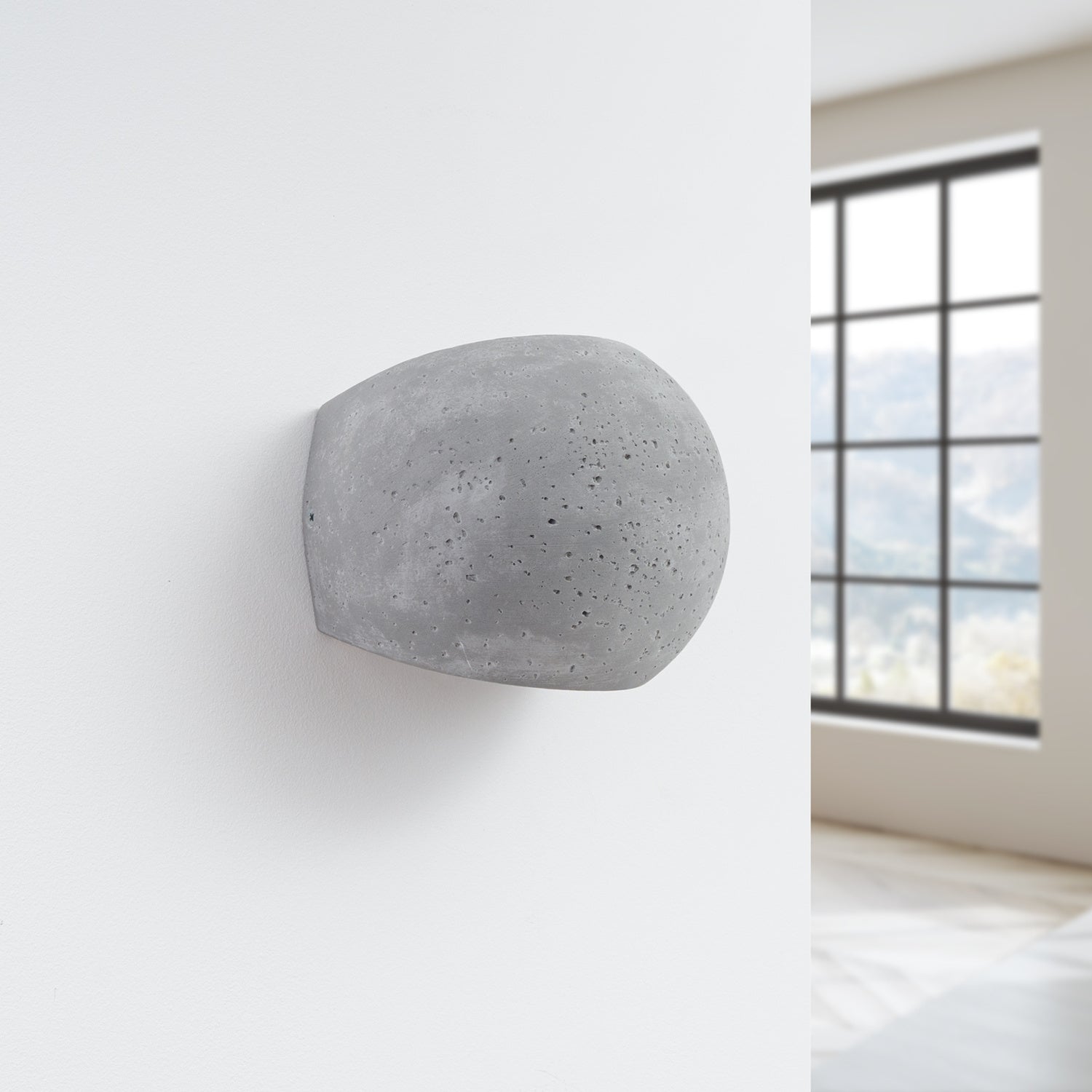 Applique Globe béton G9 de profil