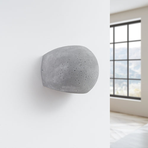 Applique Globe béton G9 de profil