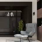 Applique Hestia acier noir dans un intérieur