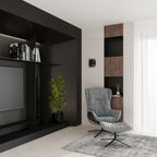 Applique Hestia acier noir en situation
