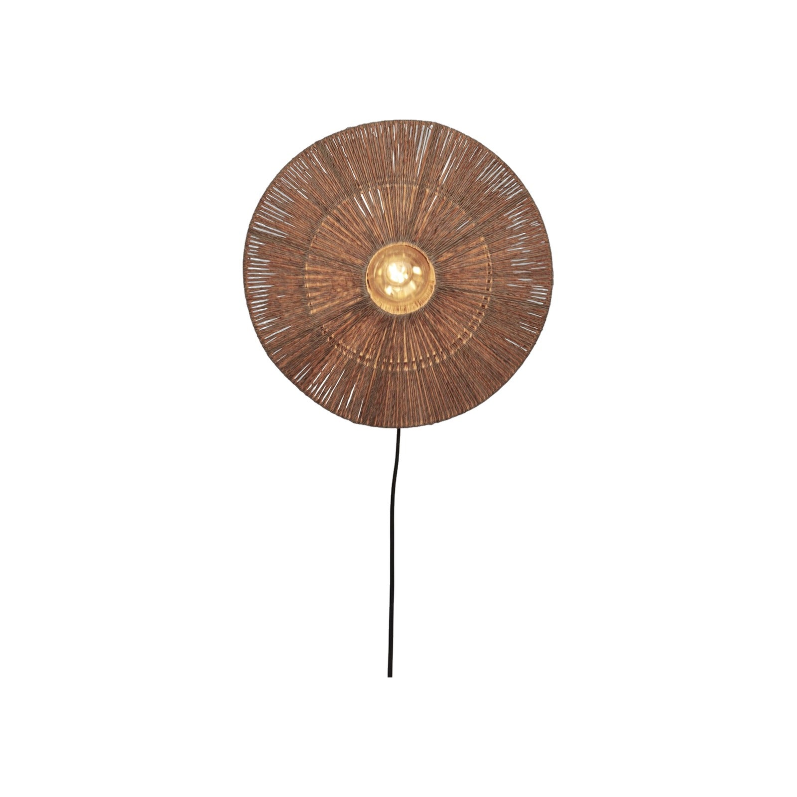 Applique murale Iguazu jute naturel disque 40 cm E27