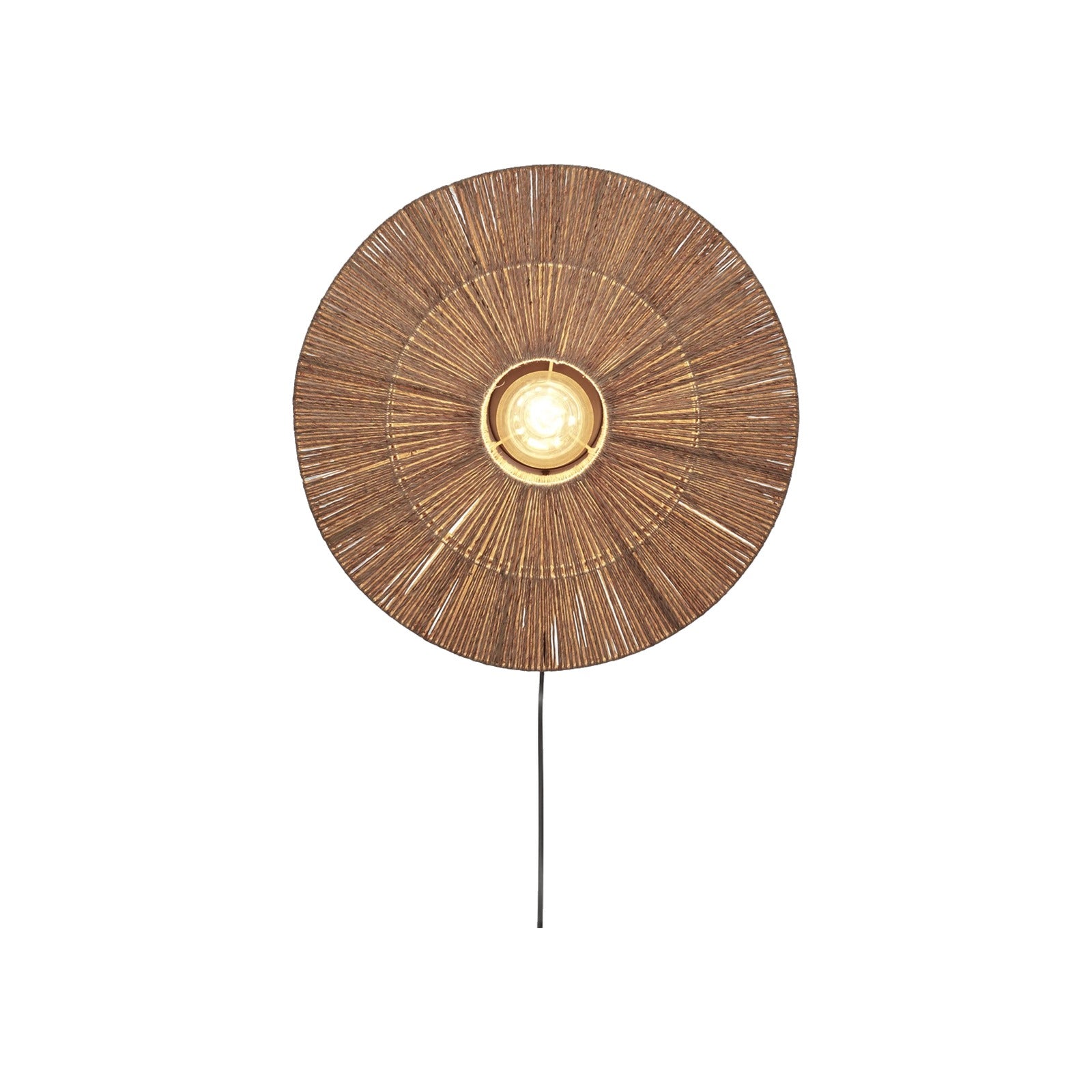 Applique murale Iguazu jute naturel disque 55 cm E27