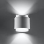 Applique Impact en acier blanc allumée