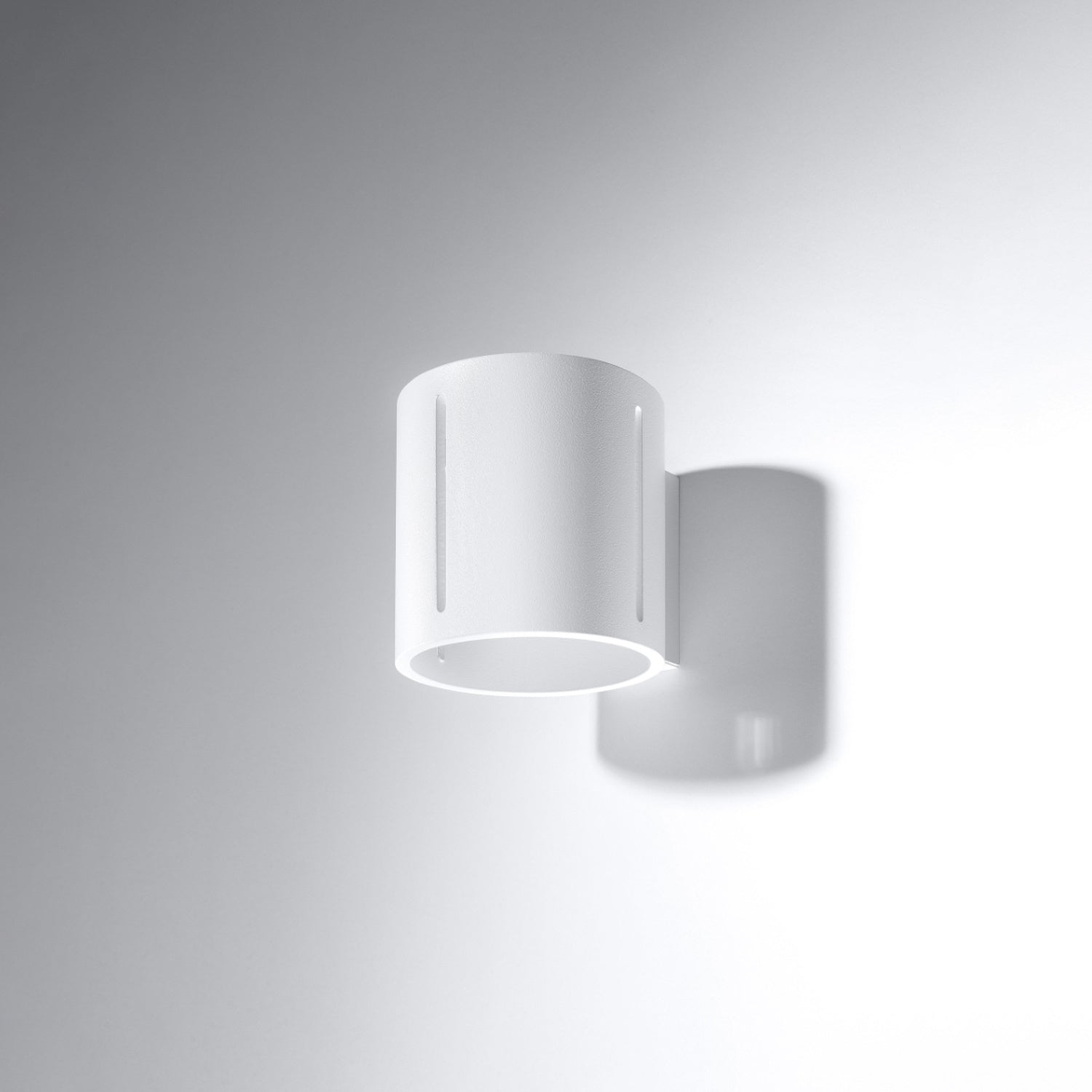 Applique Inez aluminium blanc, vue de profil