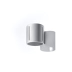 Applique Inez aluminium gris, vue de profil