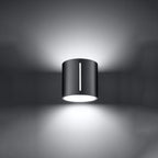 Applique Inez aluminium gris vue d'ensemble