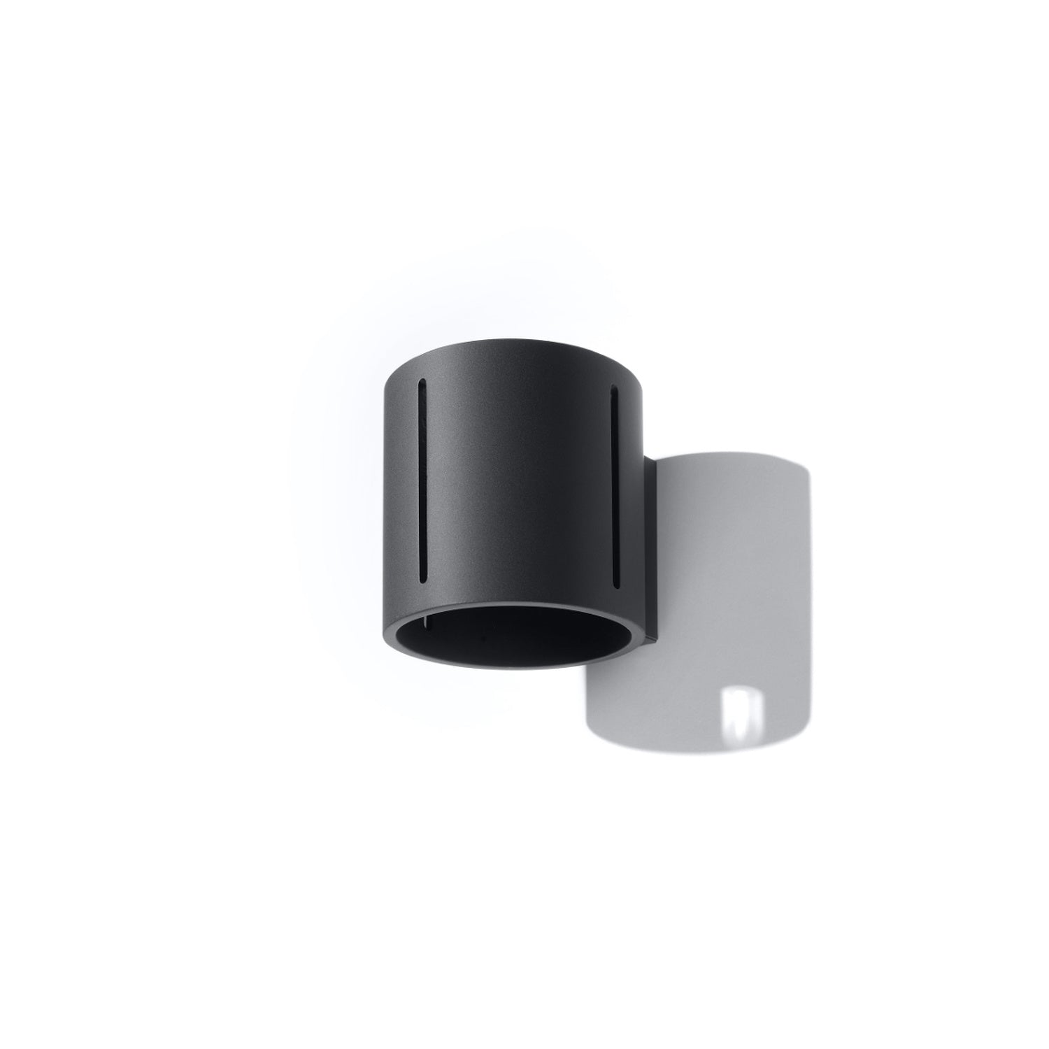 Applique Inez aluminium noir, vue de profil