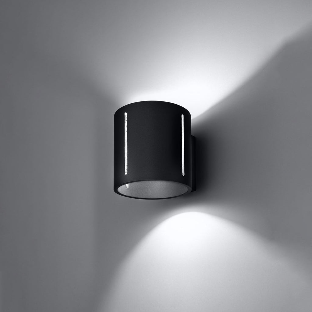 Applique Inez aluminium noir vue d'ensemble