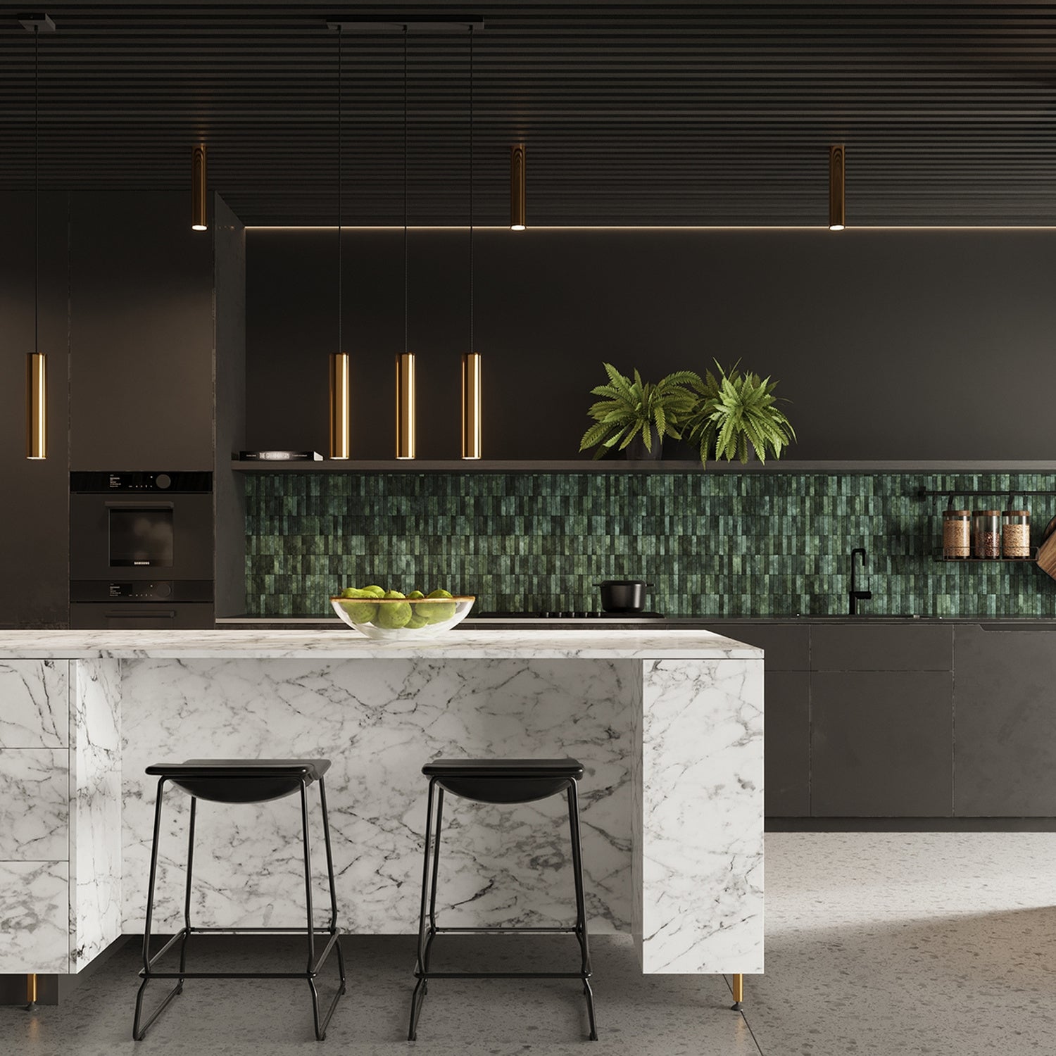 Applique Lagos métal doré poli GU10, ambiance contemporaine