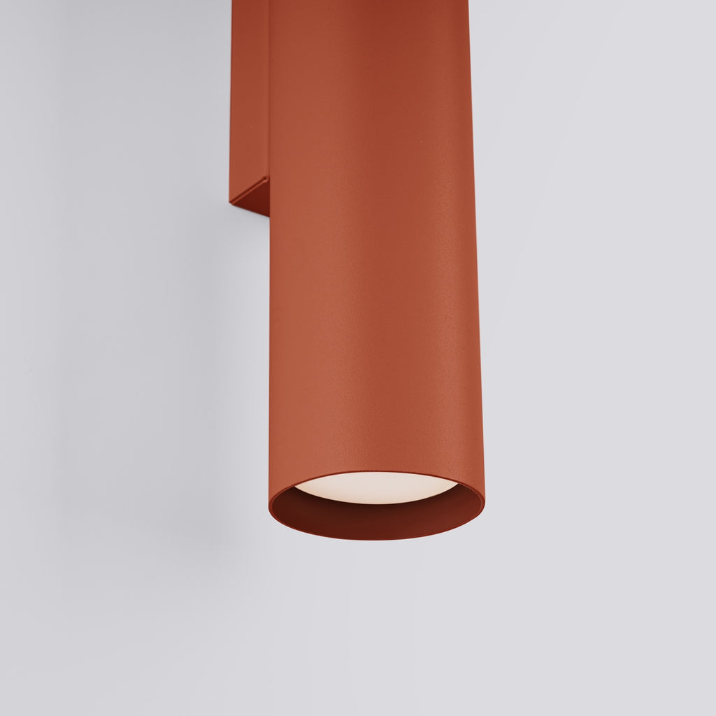Applique Lagos métal rouge ocre GU10, détail
