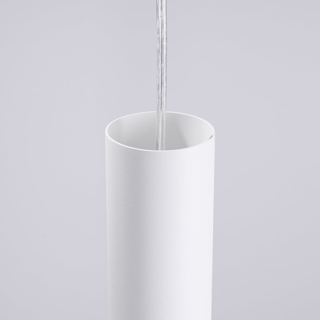 Applique Lami tube ajouré acier blanc GU10 en ambiance