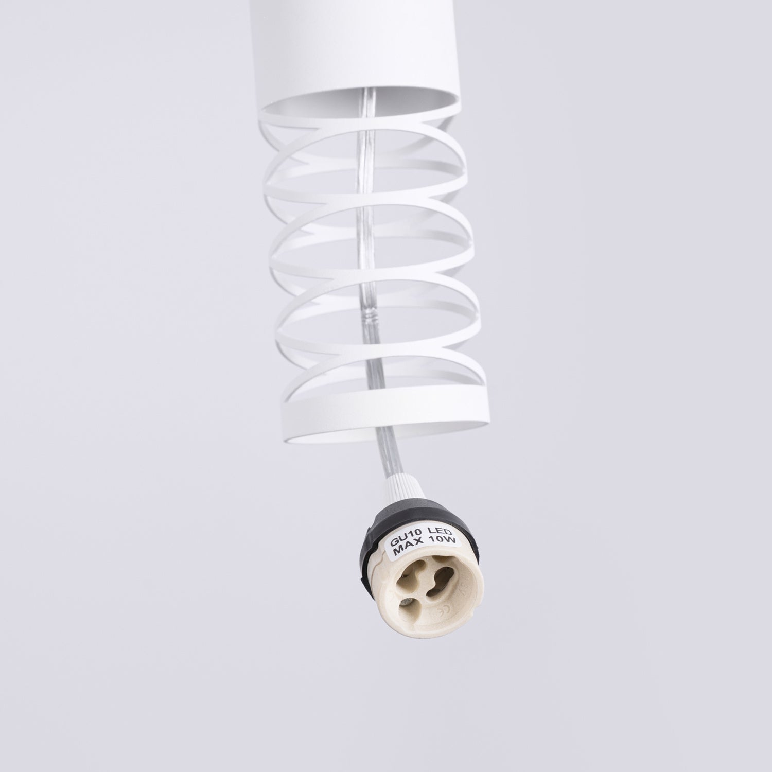 Applique Lami tube ajouré acier blanc GU10, autre vue