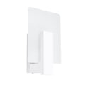 Applique Lappo bois blanc, plaque de verre opale et barre de bois