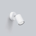 Applique Lemmi blanc de trois quarts, spot orientable