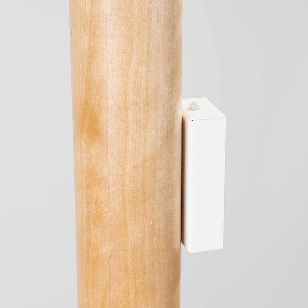 Applique Lino tube bois naturel GU10 en ambiance