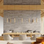 Applique Lino tube bois naturel GU10, ambiance chaleureuse