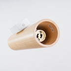 Applique Lino tube bois naturel GU10, gros plan